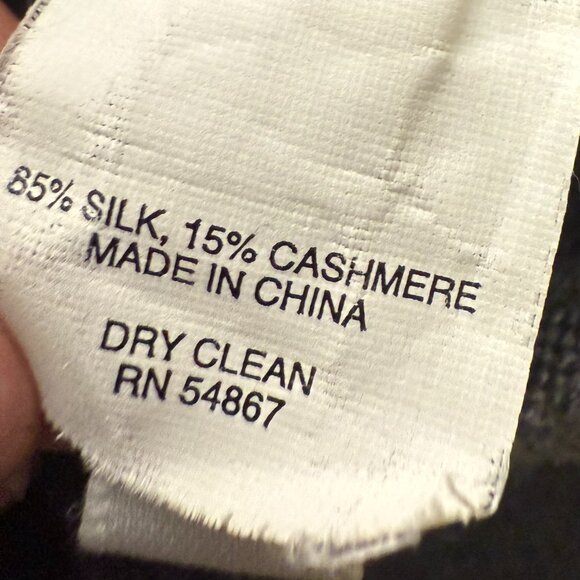 Express Long Sleeve V-Neck Sweater Silk/Cashmere Blend Gray Lavendar Argile Sz L - Picture 7 of 7